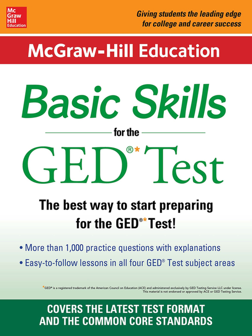 Title details for McGraw-Hill Education Basic Skills for the GED Test by McGraw Hill - Wait list